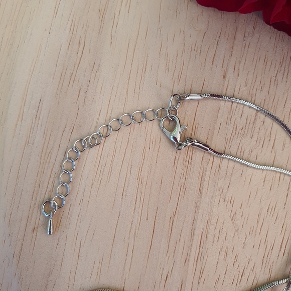 Swan Diamante Long Necklace - Picture 5 of 9